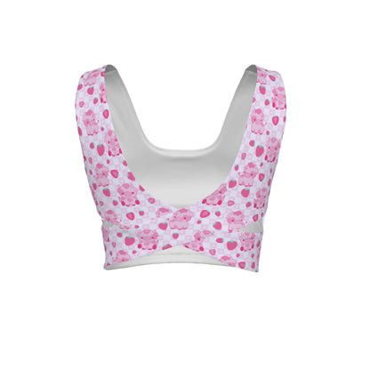 Berry Moo Cross-Back Sports Bra