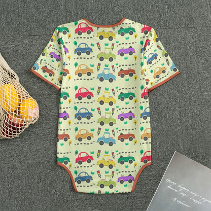 Little Road Trip Short Sleeve CuddleSuit