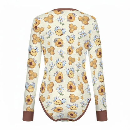 Sweet Honeybee Long Sleeve CuddleSuit - Puppy's Aesthetics