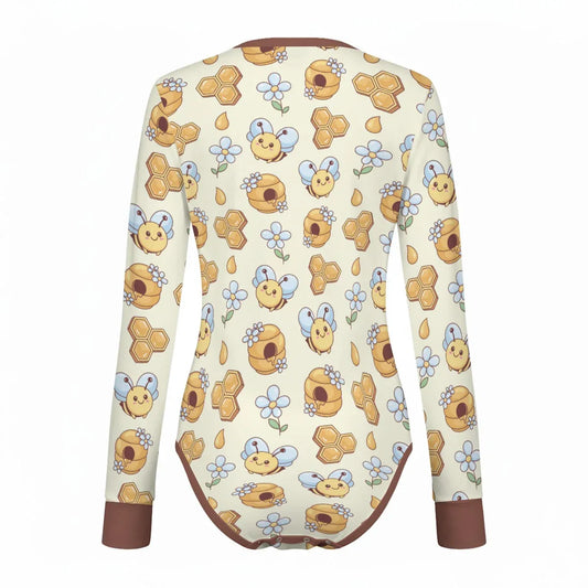 Sweet Honeybee Long Sleeve CuddleSuit - Puppy's Aesthetics