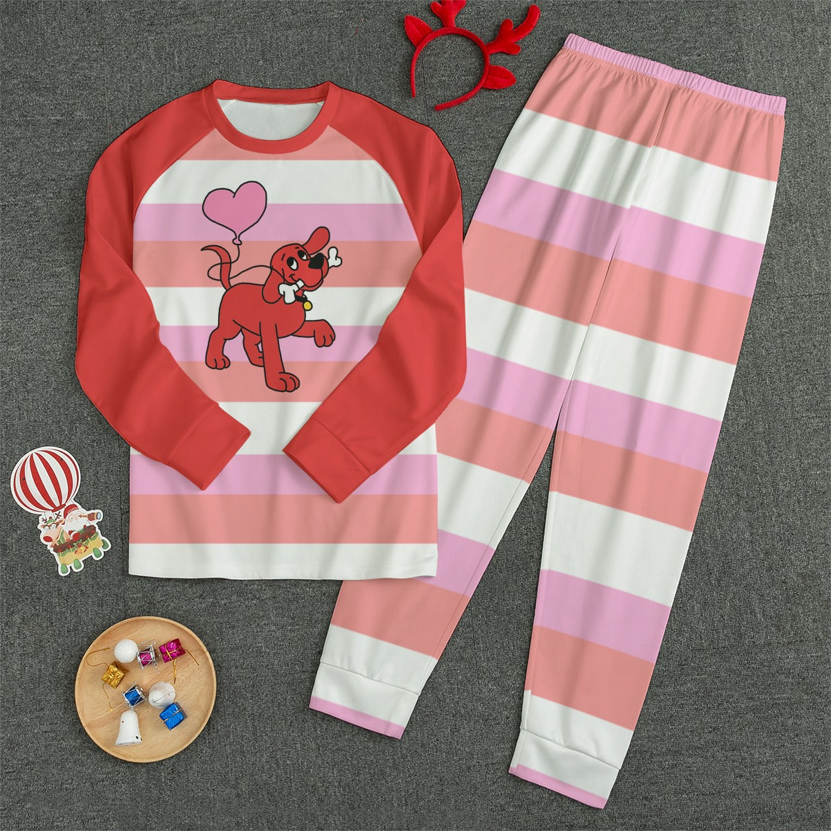 Red Dog Unisex Pajama Set