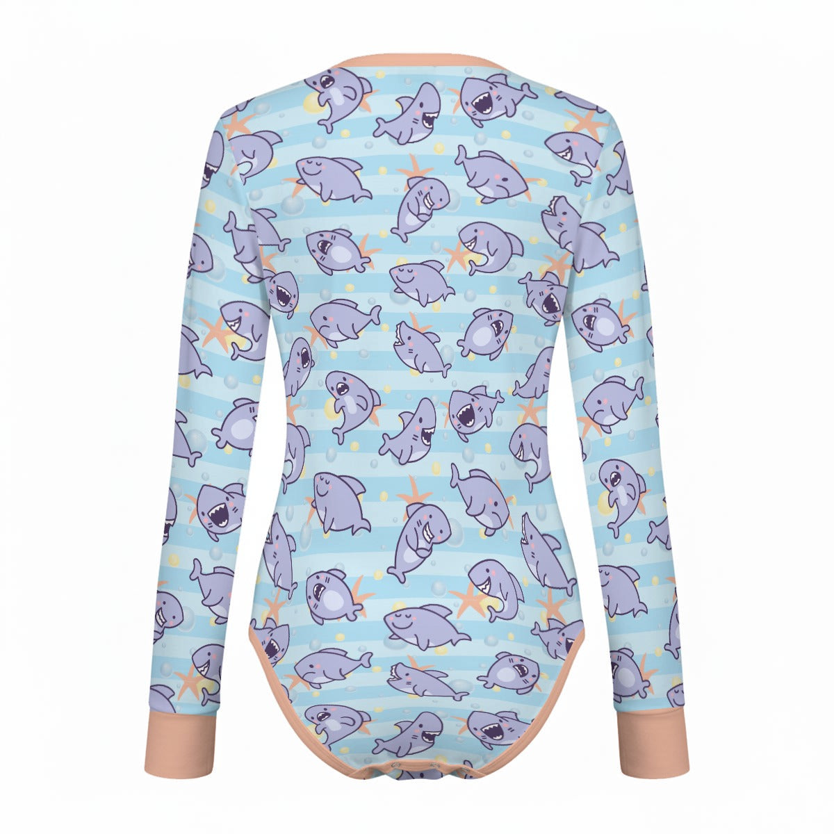 Sharkie Long Sleeve CuddleSuit