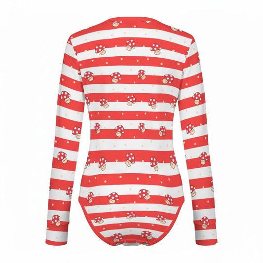 Shroomy Dreams Long Sleeve CuddleSuit - Puppy's Aesthetics