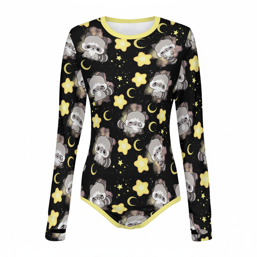 Celestial Raccoon Long Sleeve CuddleSuit
