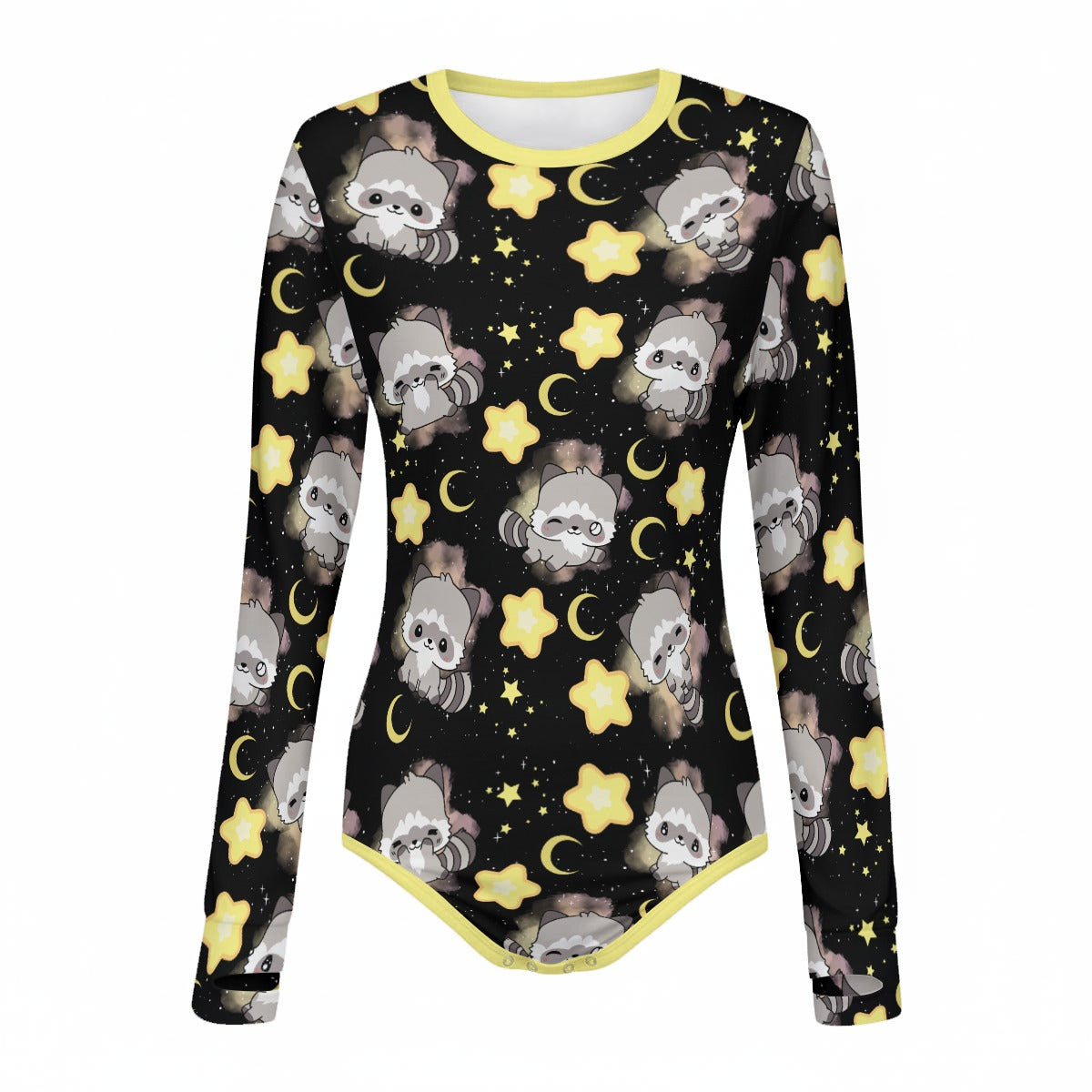Celestial Raccoon Long Sleeve CuddleSuit