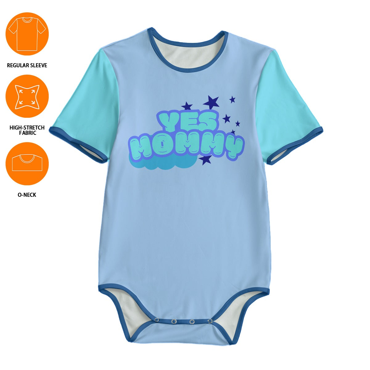 Yes Mommy Blue Adult Unisex SnappieSuit