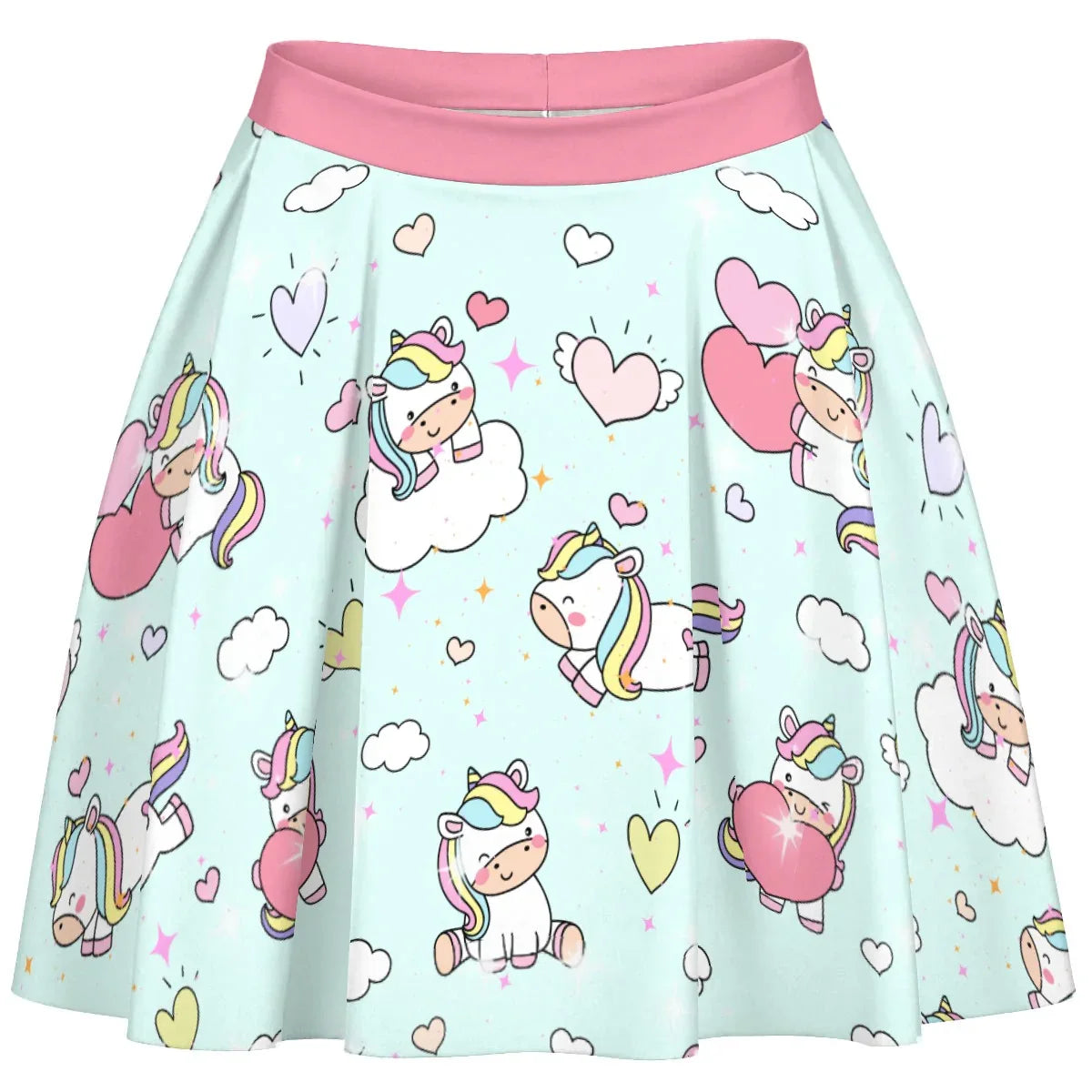 Pretty Unicorns Short Skirt - Puppy's Aesthetics