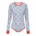 Penguin Parade Long Sleeve CuddleSuit