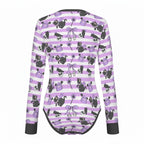 Spooky Kitty Long Sleeve CuddleSuit