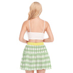 Sweet Lil Bee Ruffle Plaid Skirt - Puppy's Aesthetics