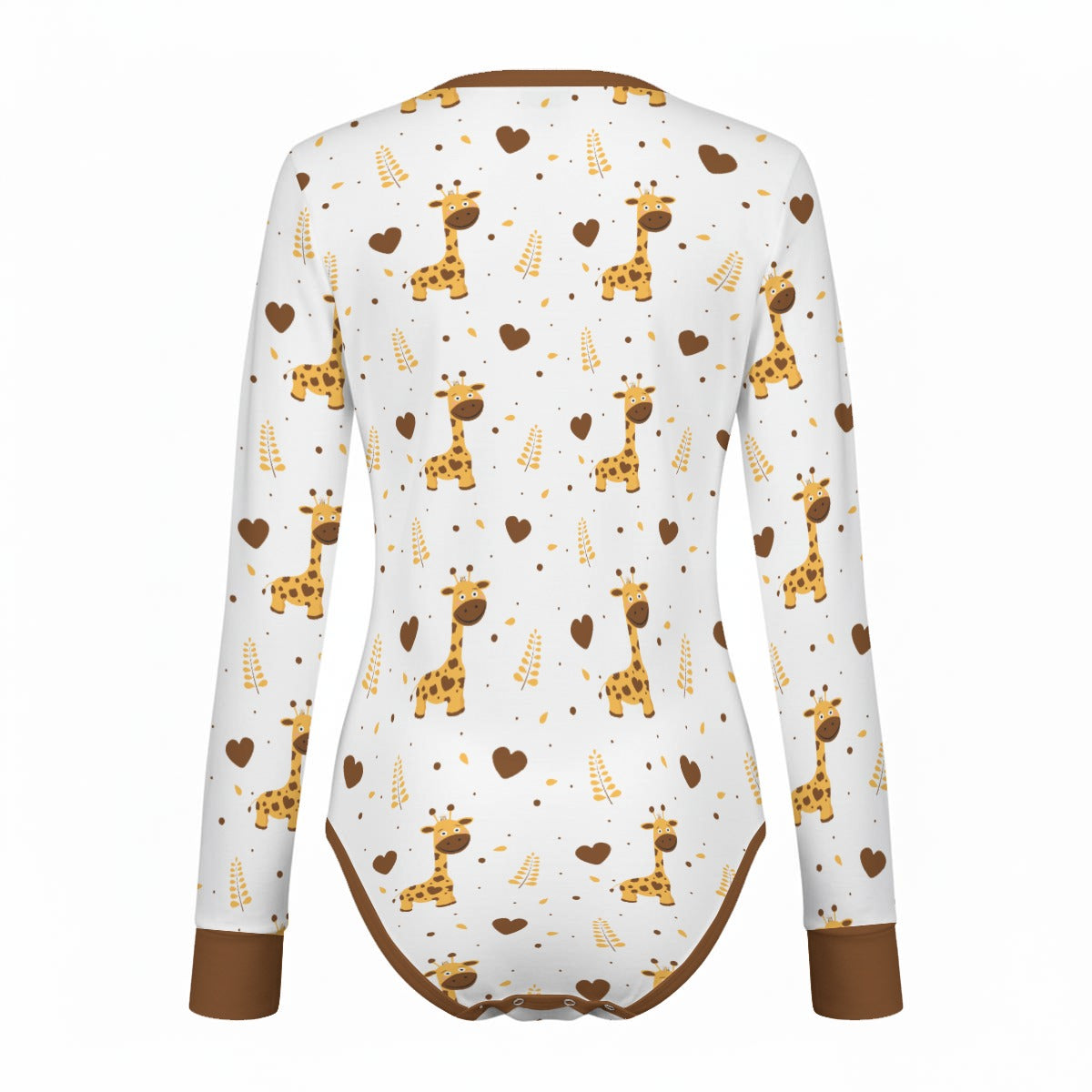 Adorable Giraffe Long Sleeve CuddleSuit