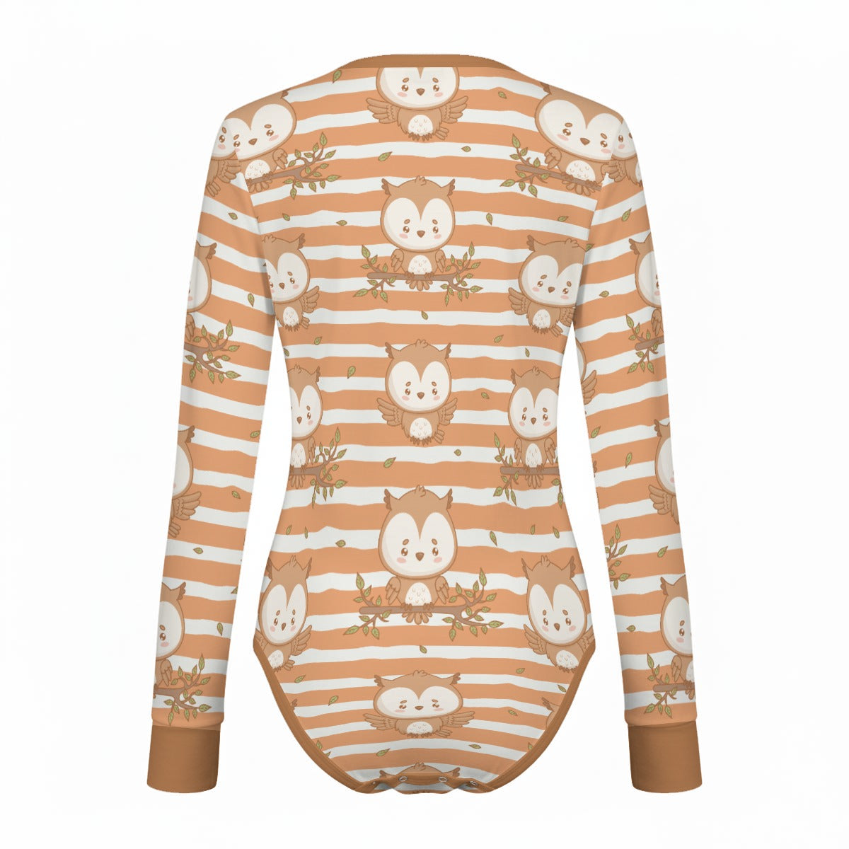 Woodland Owls Long Sleeve CuddleSuit