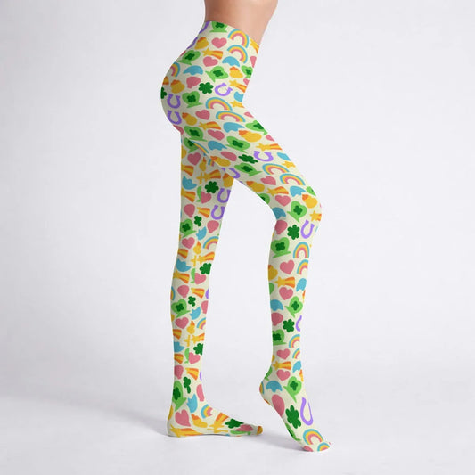 Magical Marshmallows Stretch Tights - Puppy's Aesthetics