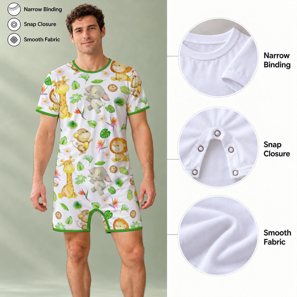 Safari Play Snap Romper