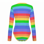 Rainbow Bright Long Sleeve CuddleSuit