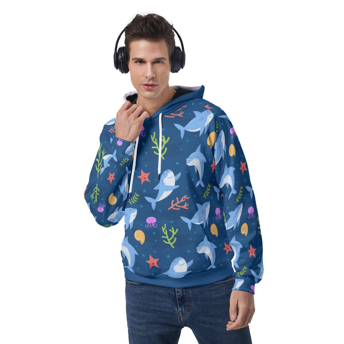 Snuggly Sharks Unisex Hoodie