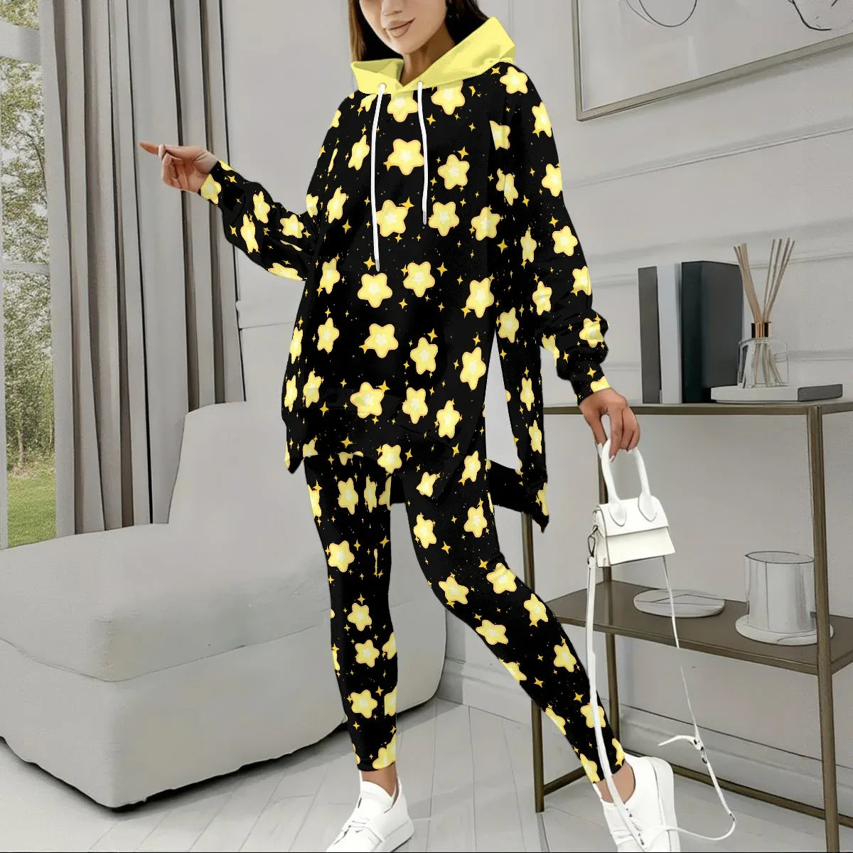 Starlit Snuggles Stretch Hoodie Set - Puppy's Aesthetics