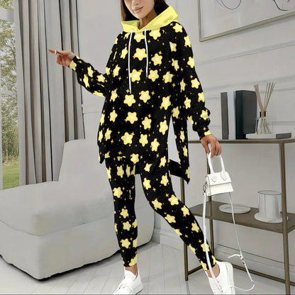 Starlit Snuggles Stretch Hoodie Set - Puppy's Aesthetics