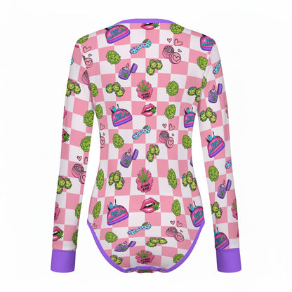Stoner Babe Long Sleeve CuddleSuit