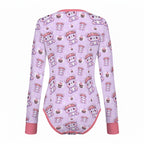 Honeybee Bear Garden Long Sleeve CuddleSuit
