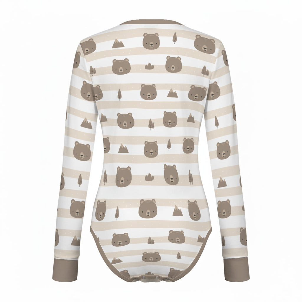 Honeywood Bears Long Sleeve CuddleSuit
