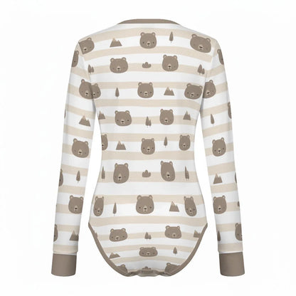 Honeywood Bears Long Sleeve CuddleSuit - Puppy's Aesthetics