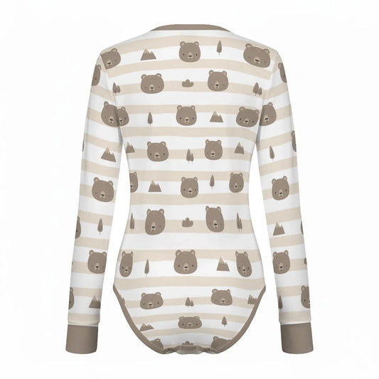 Honeywood Bears Long Sleeve CuddleSuit - Puppy's Aesthetics