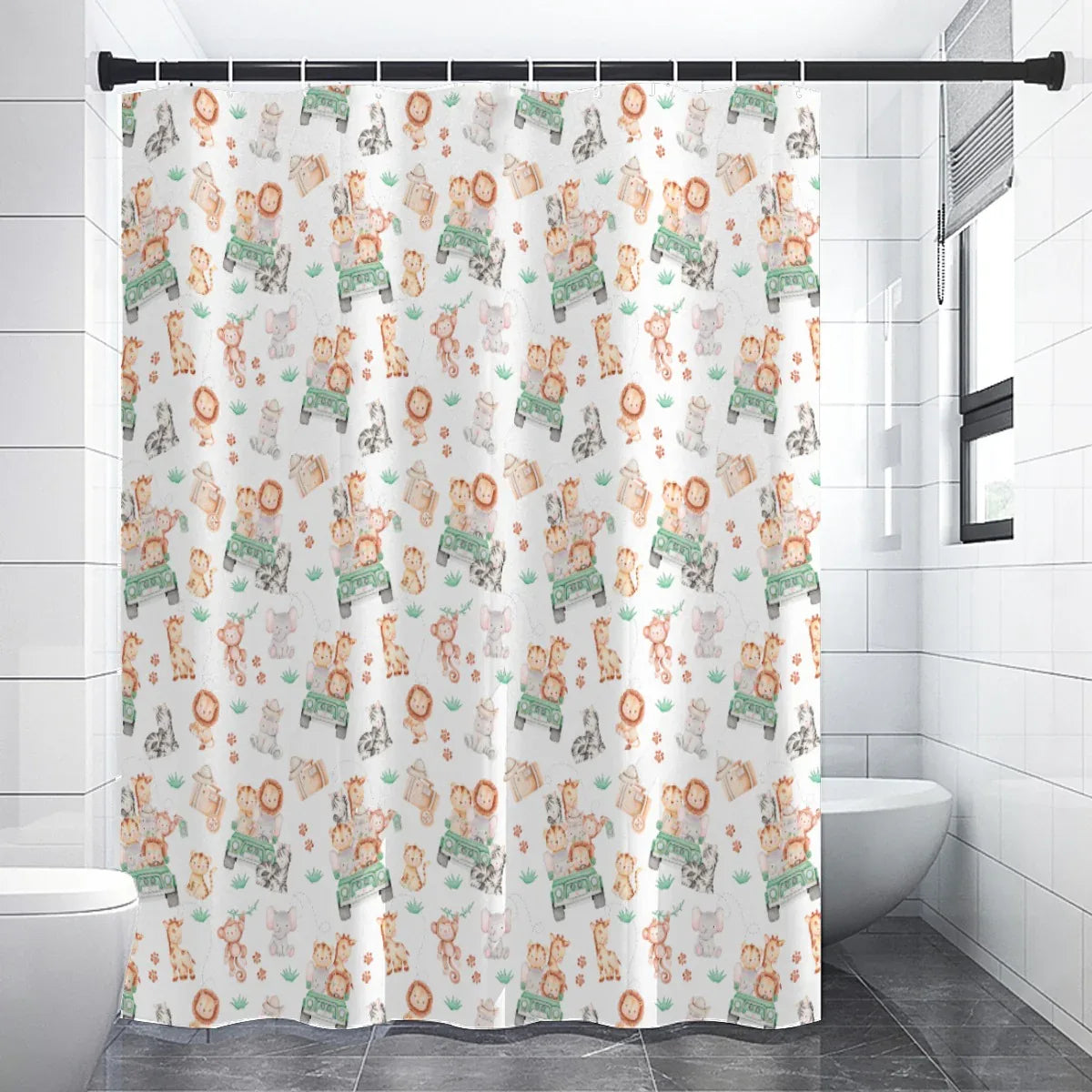 Sweet Safari Shower Curtain - Puppy's Aesthetics