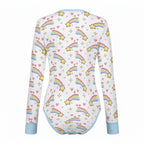 Pixel Rainbow Star Long Sleeve CuddleSuit