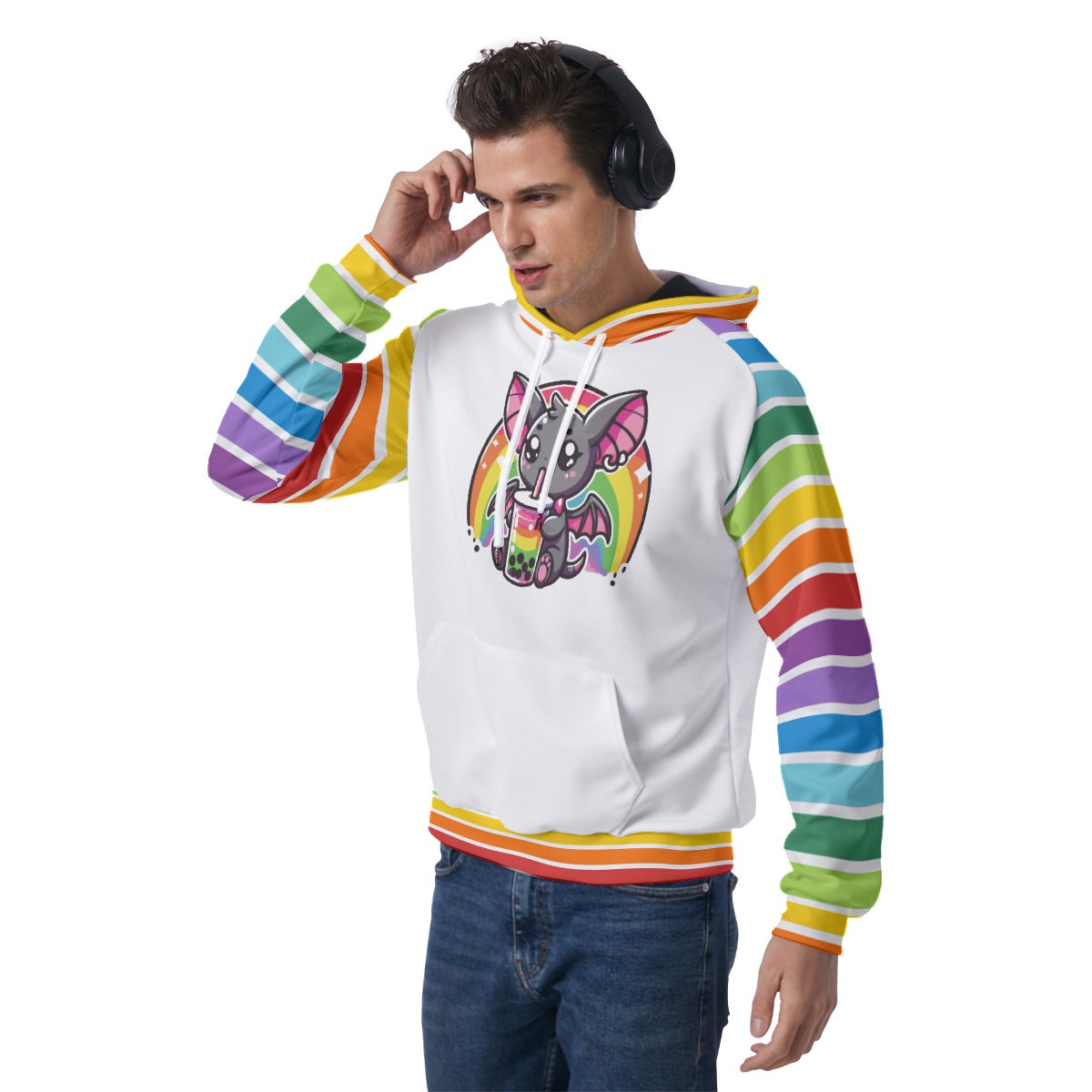 Batty Bobba Rainbow Unisex Hoodie