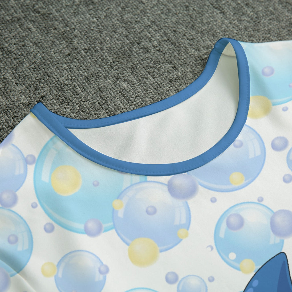 Chomp Chomp Shark Short Sleeve CuddleSuit