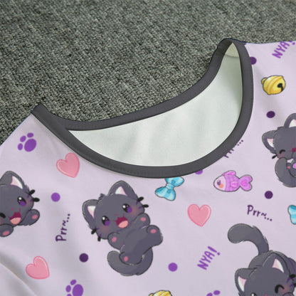 Purrfectly Playful Short Sleeve CuddleSuit