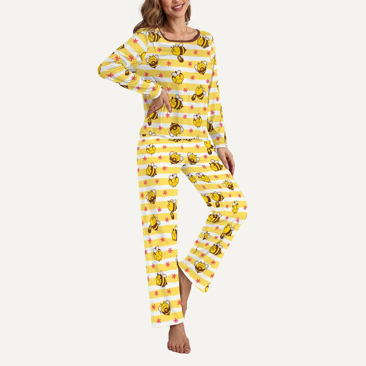 Busy Bees Cozy Loungewear Set - Puppy's Aesthetics