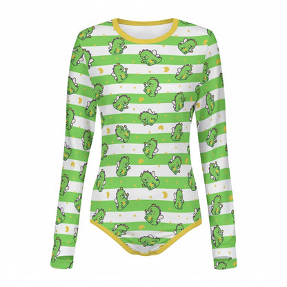 Fairy Dinos Long Sleeve CuddleSuit - Puppy's Aesthetics