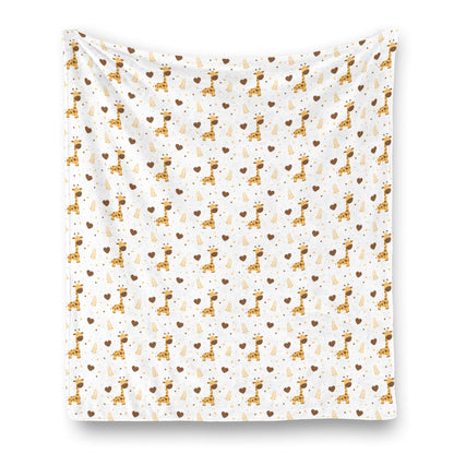 Adorable Giraffe Soft Flannel Blanket