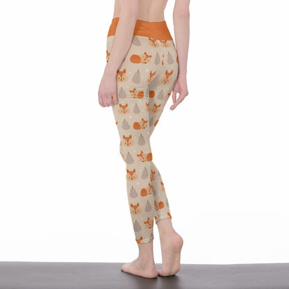 Fall Foxes High Waist Leggings