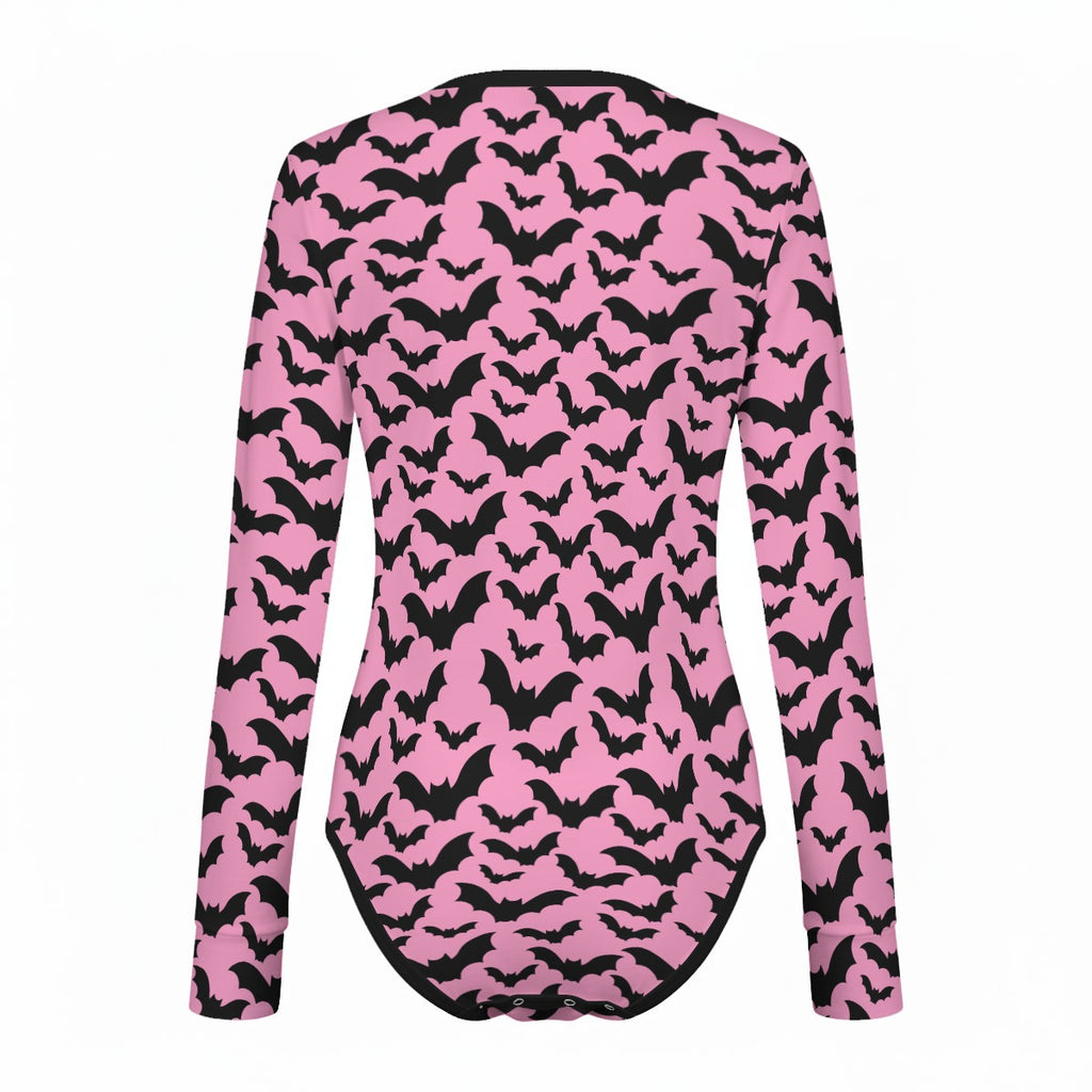 Pastel Batty Long Sleeve Bodysuit