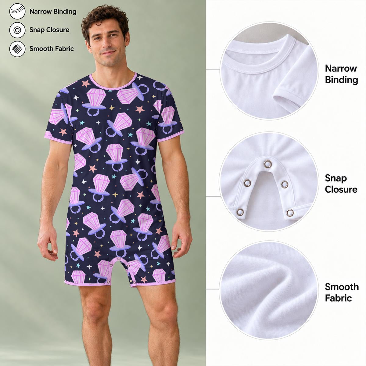 Little Pop Dreams Play Snap Romper