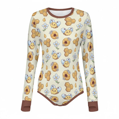 Sweet Honeybee Long Sleeve CuddleSuit - Puppy's Aesthetics
