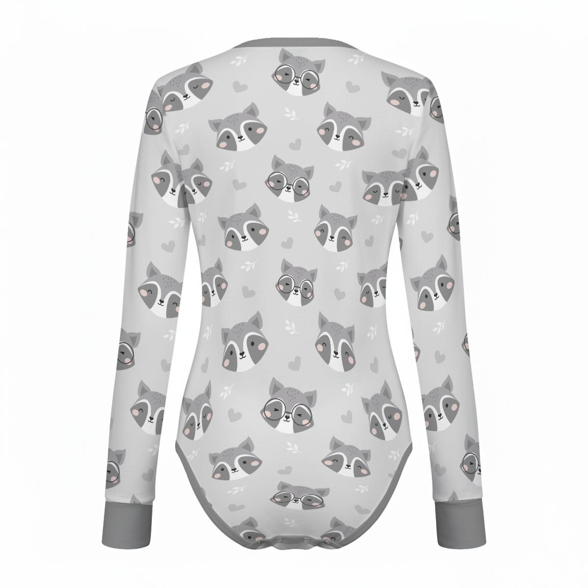 Sleepy Raccoon Long Sleeve CuddleSuit