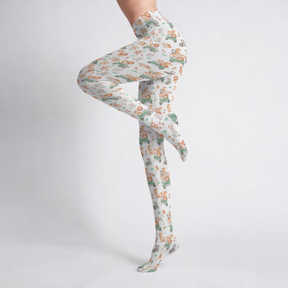 Safari Snuggle Stretch Tights