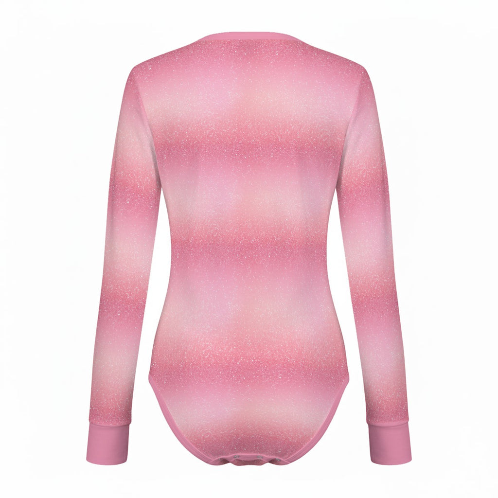 Blush Stardust Long Sleeve CuddleSuit