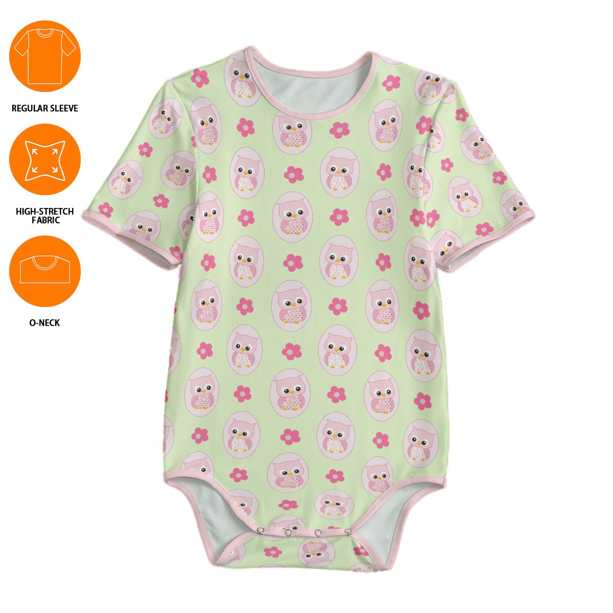 Pink Owls Adult Unisex Onesie