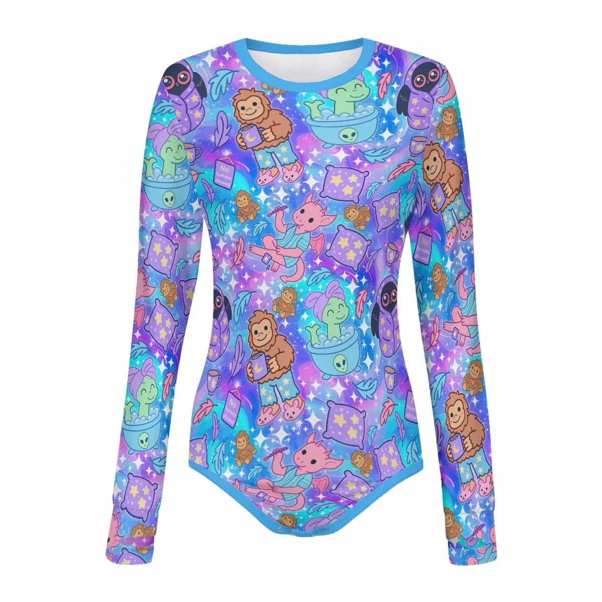 Cryptid Slumber Party Long Sleeve CuddleSuit - Puppy's Aesthetics