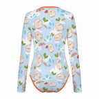 Chirpy Skies Long Sleeve CuddleSuit