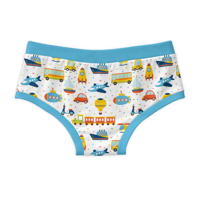 Cute Transportation Cotton Men's Undies