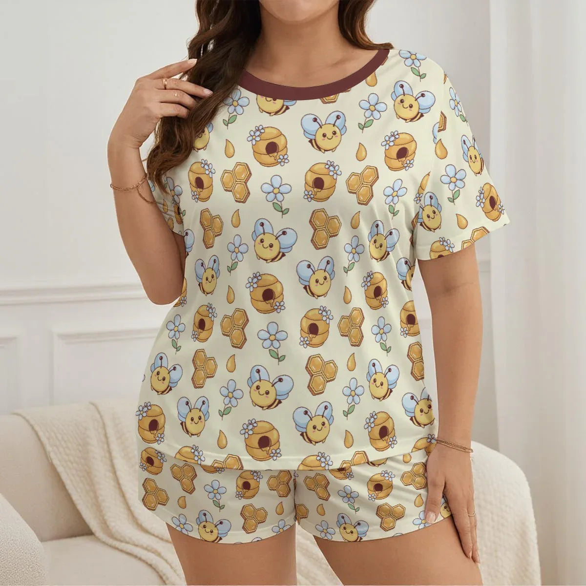 Honeybee Snuggles Cozy Pajama Set - Puppy's Aesthetics
