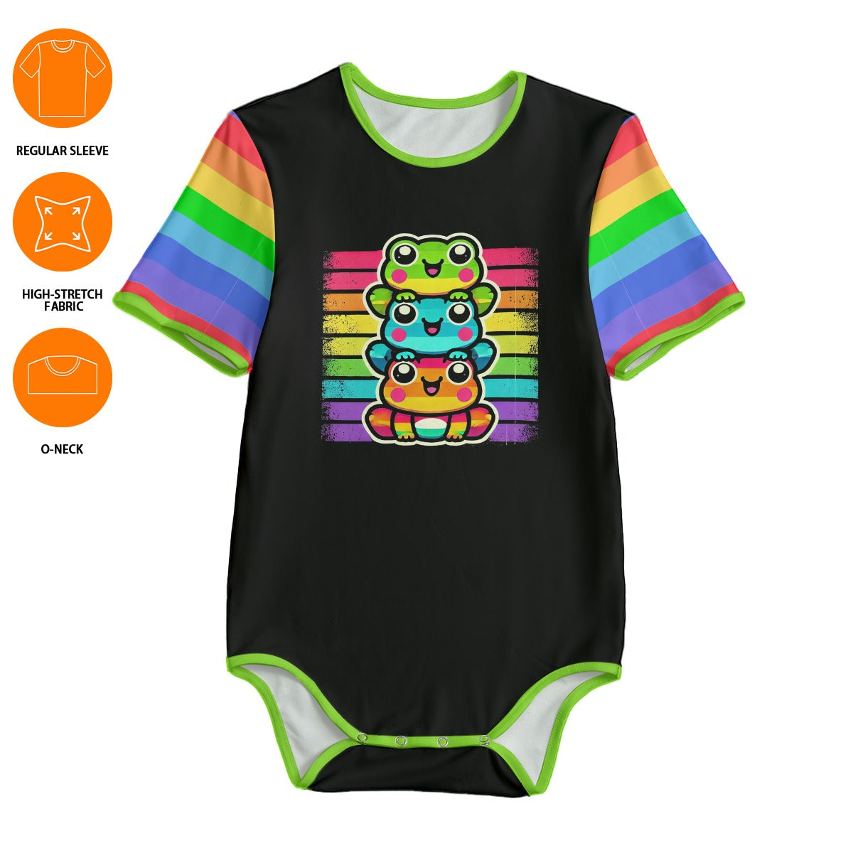 Pride Kawaii Frog Adult Unisex SnappieSuit - Puppy's Aesthetics