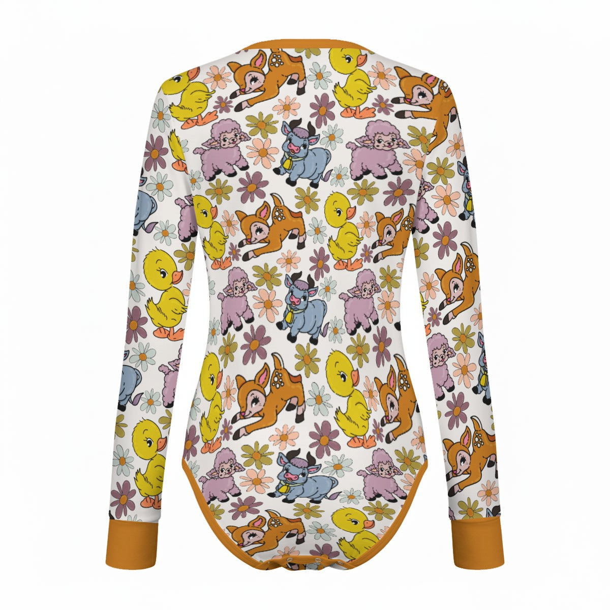 Kitsch Animals Long Sleeve CuddleSuit