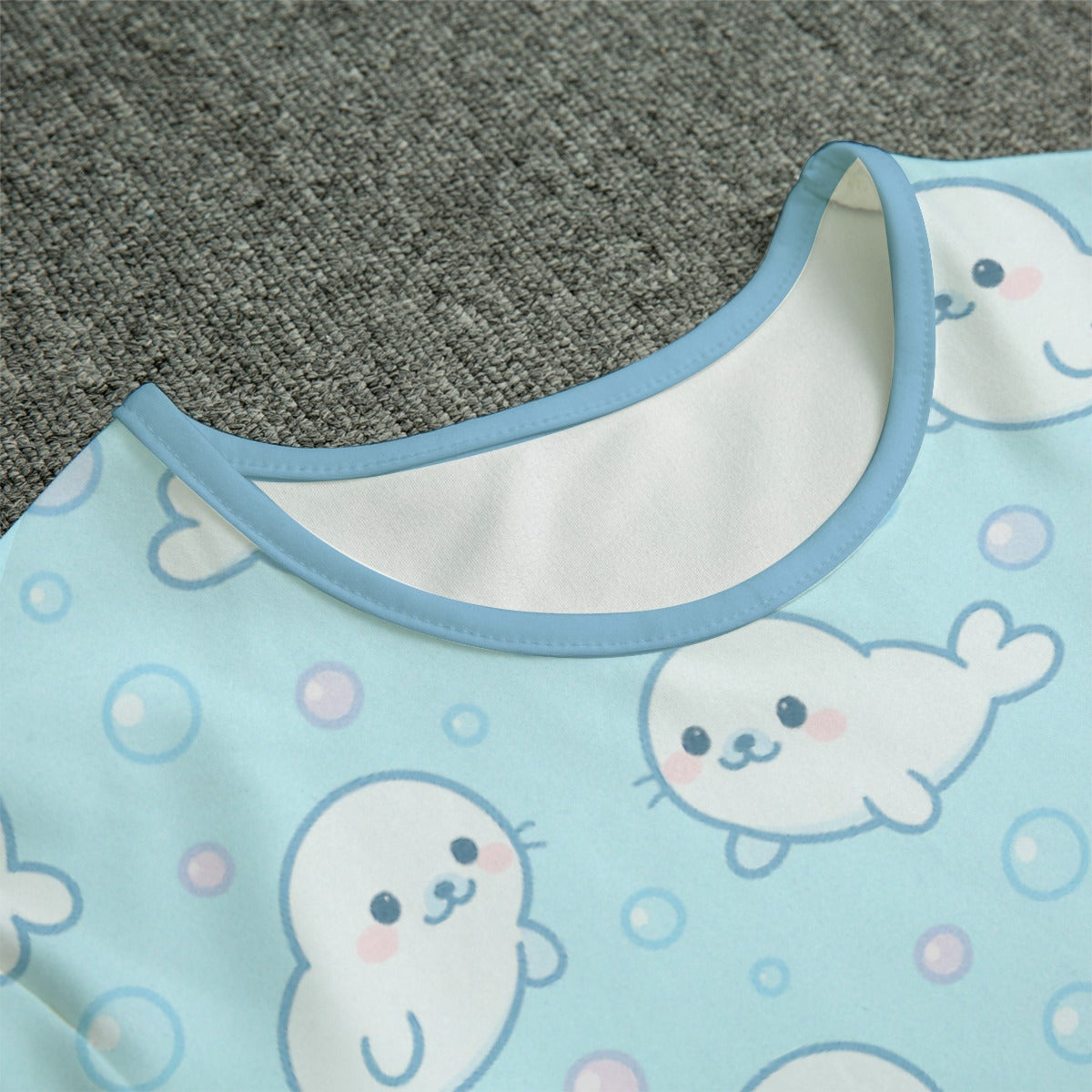 Bubbly Seal Short Sleeve CuddleSuit